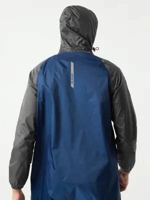 Long Raincoat (Navy Blue Body) By WildCraft
